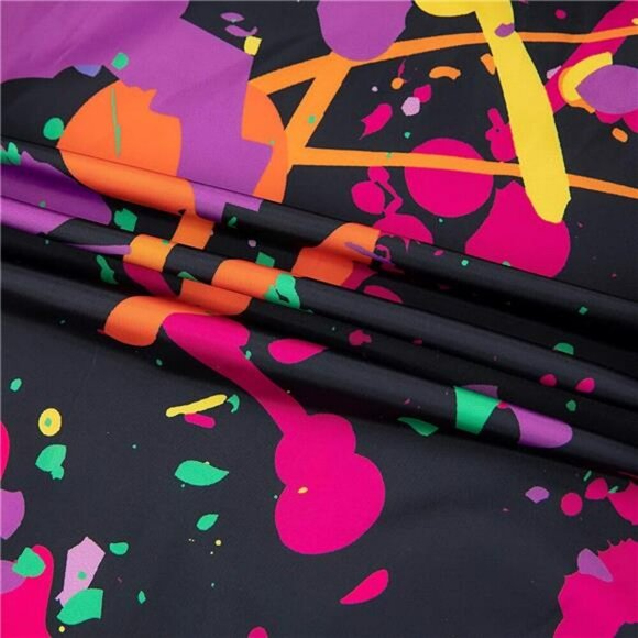 Womens Zip Hoodie Jumpsuit Color Block One Piece Tracksuit Windbreaker Set - Picture 6 of 7